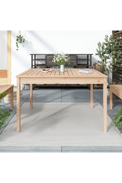 Concept Τραπέζι κήπου, 121x82,5x76 εκ., μασίφ ξύλο πεύκου