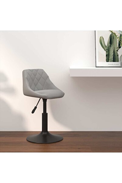 Concept Σκαμπό μπαρ, ανοιχτό γκρι, Βελούδο