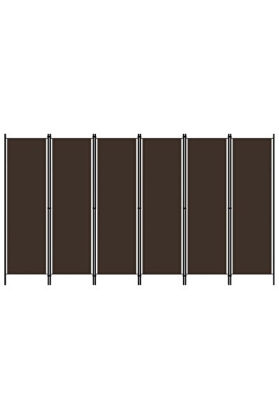 Concept Paravan de cameră cu 6 panouri, maro, 300 x 180 cm