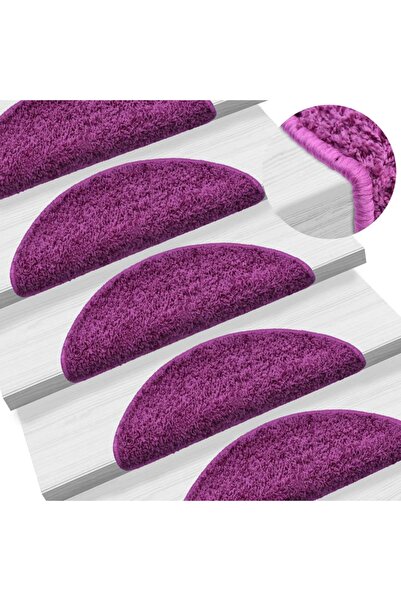 Concept Πατάκια σκαλοπατιών, 15 τεμ., μωβ, 56x20 εκ.