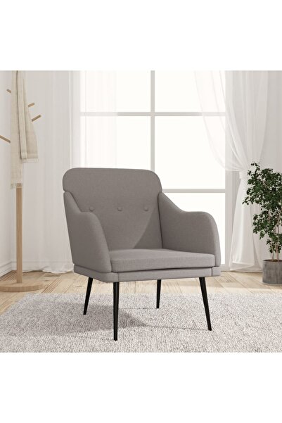 Concept Πολυθρόνα, μπεζ γκρι, 63x76x80 cm, ύφασμα