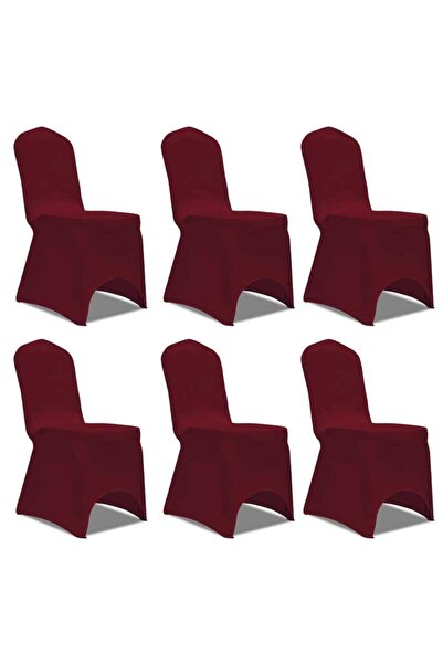 Concept Husă de scaun elastică, 6 buc., vișiniu