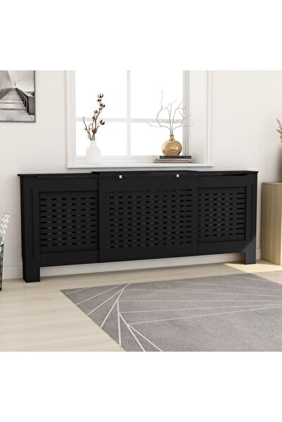 Concept Mască pentru calorifer, negru, 205 cm, MDF