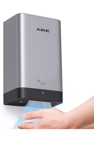 OEM Suszarka do rąk do łazienki kompaktowa 110V ABS poliwęglan srebrna AIKE