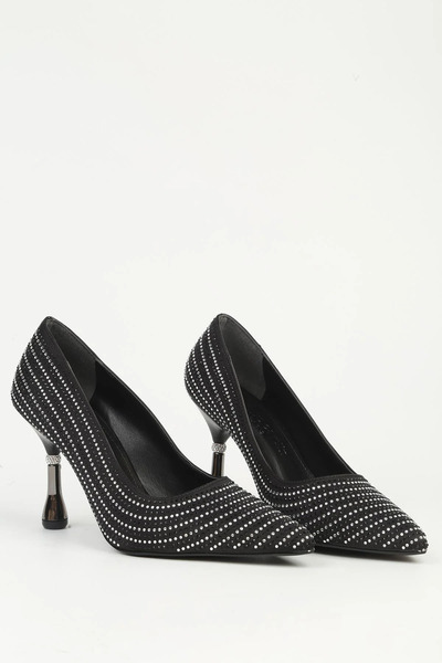 Pierre Cardin Pc - 55010 Women's 9 cm Heeled Stone Evening Dress Shoes