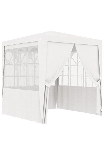 Concept Επαγγελματική σκηνή πάρτι με τοίχους, λευκή, 2,5 x 2,5 m 90 g/m²