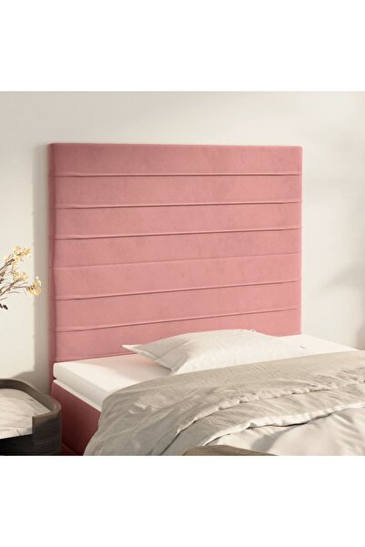 Concept Tăblii de pat, 2 buc, roz, 100x5x78/88 cm, catifea