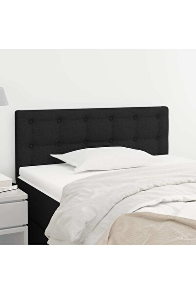 Concept Tăblie de pat, negru, 80x5x78/88 cm, textil