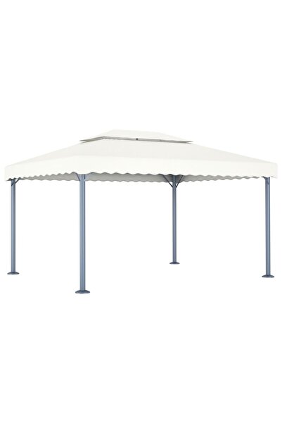 Concept 48062 Κιόσκι 400x300 εκ. Κρεμ Αλουμίνιο