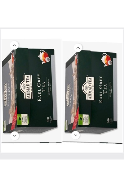 Ahmad Tea Earl Grey Tea Demlik Poşet Çay 100’lü 320g 2 paket