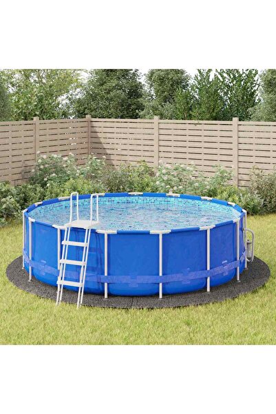 Concept Геотекстилно покривало за басейн, светло сиво, Ø500 см, Полиестер