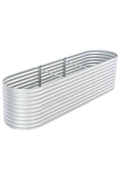 Concept Strat înălțat de grădină argintiu 320x80x81 cm oțel galvanizat