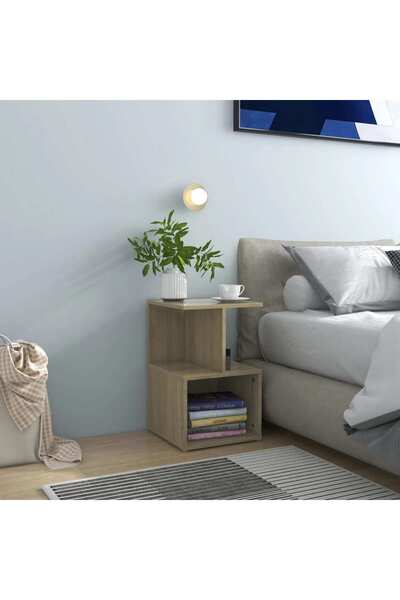 Concept Noptiere, 2 buc., stejar sonoma, 35x35x55 cm, PAL