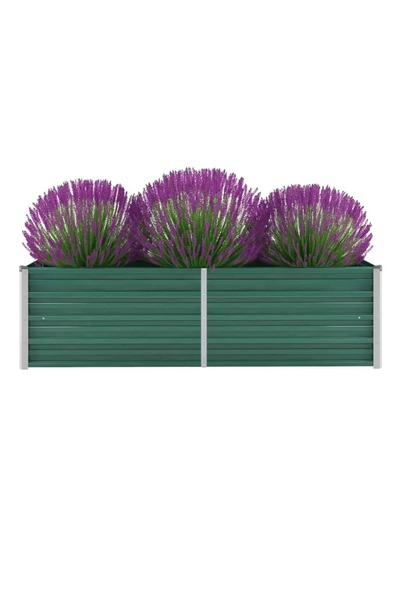 Concept Strat înălțat de grădină, verde, 160x40x45 cm, oțel galvanizat