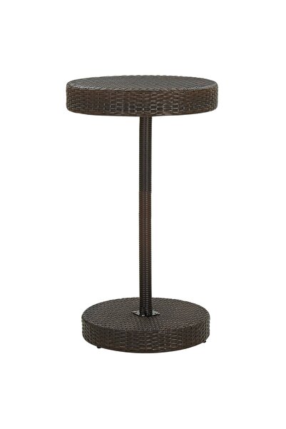 Concept Τραπέζι κήπου, καφέ, 60,5 x 106 εκ., πολυρατάν