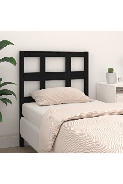 Concept Κομοδίνο, μαύρο, 95,5x4x100 cm, μασίφ ξύλο πεύκου