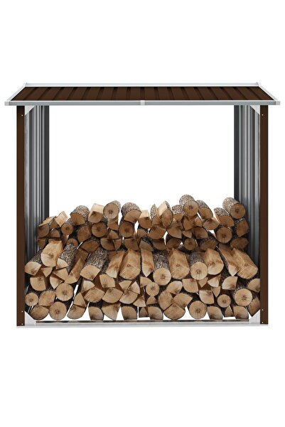 Concept Șopron depozitare lemne, maro, 172x91x154 cm, oțel galvanizat