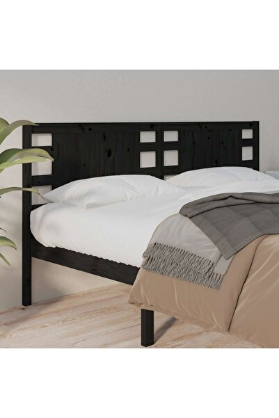 Concept Κομοδίνο, μαύρο, 146x4x100 cm, μασίφ ξύλο πεύκου