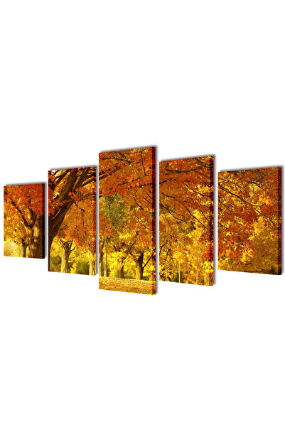 Concept Set tablouri de perete cu imprimeu arțar, 200 x 100 cm