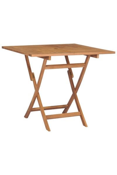 Concept Πτυσσόμενο τραπέζι κήπου, 85 x 85 x 76 cm, μασίφ ξύλο τικ
