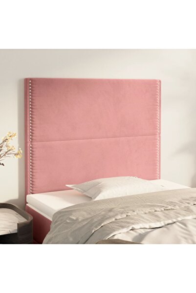 Concept Tăblii de pat, 2 buc, roz, 90x5x78/88 cm, catifea