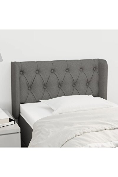 Concept Κεφαλάρι σκούρο γκρι με φτερά 83x16x78/88 εκ. ύφασμα