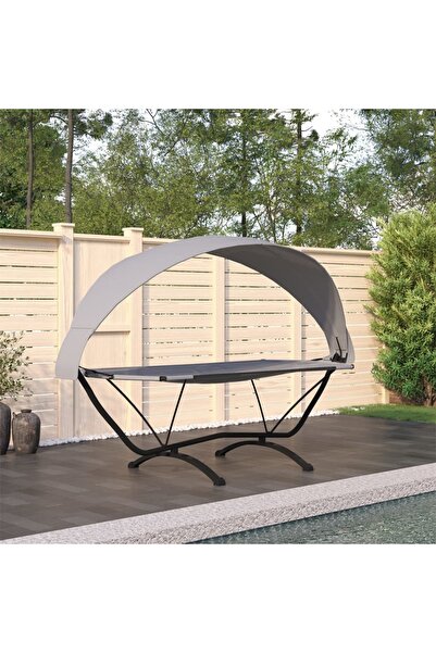 Concept Αιώρα με τέντα, γκρι, ατσάλι και ύφασμα Oxford