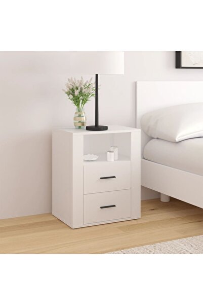 Concept Noptieră, alb, 50x36x60 cm, lemn compozit