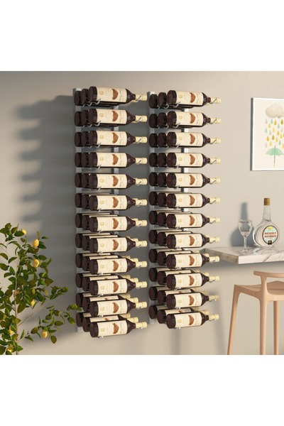 Concept Βάση για μπουκάλια κρασιού, επιτοίχια, 36 μπουκάλια, 2 τεμ., λευκή, σ...