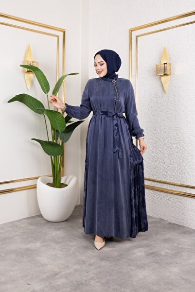 Camelya Fashion İpek Cupra Elbise