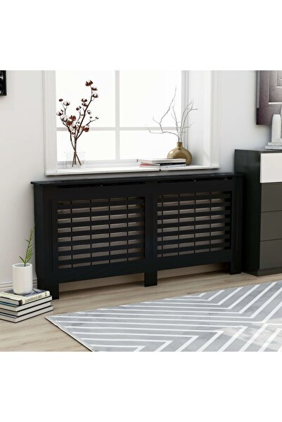 Concept Mască de calorifer, negru, 172 x 19 x 81 cm, MDF