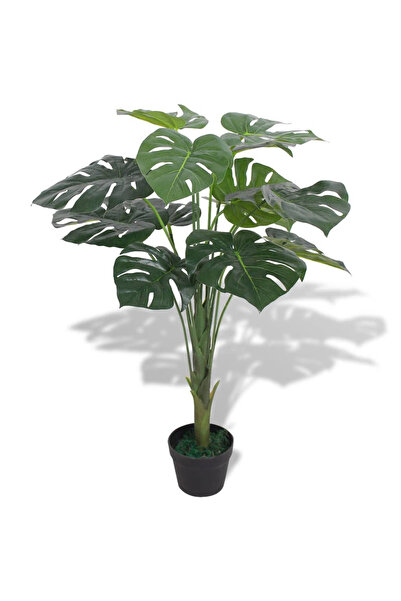 Concept Τεχνητό φυτό Μονστέρα με γλάστρα 70 cm, πράσινο