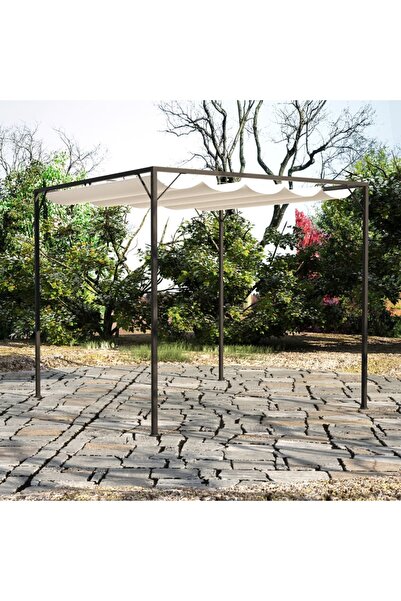 Concept Foișor de grădină cu acoperiș baldachin retractabil