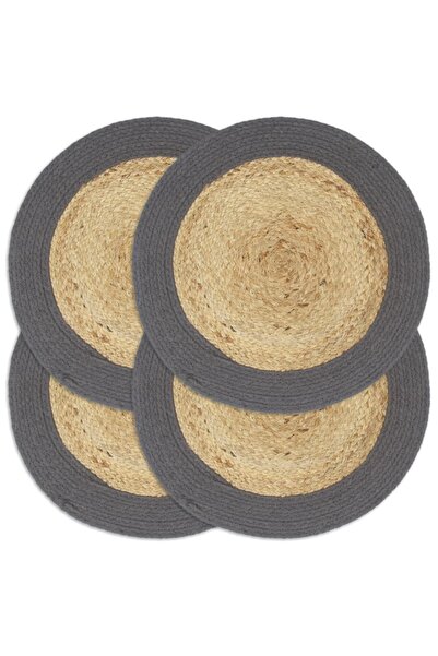 Concept Naproane, 4 buc., și antracit, 38 cm, iută și bumbac