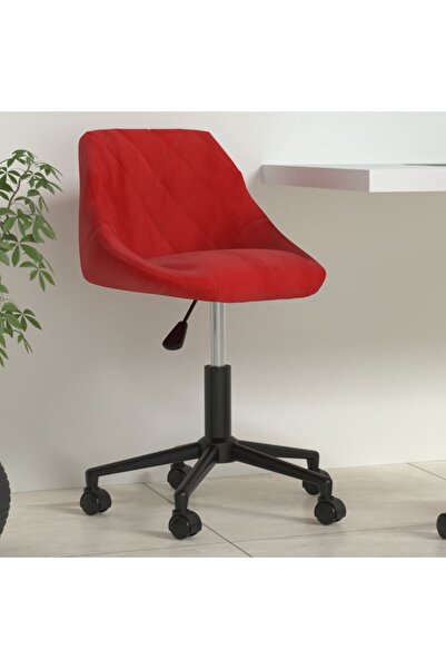 Concept Περιστρεφόμενη καρέκλα γραφείου, κόκκινο κρασί, Βελούδο