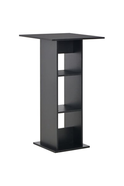 Concept Τραπέζι μπαρ, μαύρο, 60 x 60 x 110 εκ.