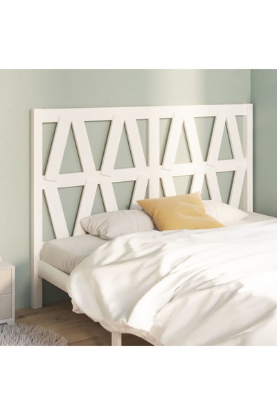 Concept Tăblie de pat, alb, 126x4x100 cm, lemn masiv de pin