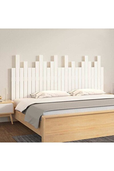 Concept Κεφαλάρι τοίχου, λευκό, 166x3x80 cm, μασίφ ξύλο πεύκου