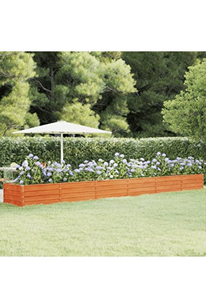 Concept Γλάστρα κήπου, γκρι, 600x80x45 cm, ατσάλι Corten