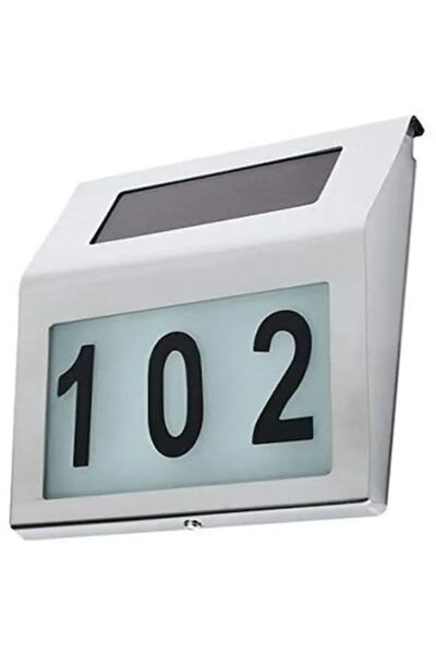 varioshop Număr solar pentru casă cu 4 lumini LED