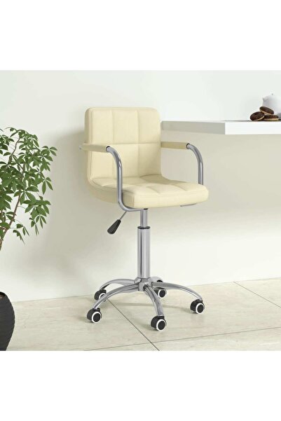 Concept Περιστρεφόμενη καρέκλα γραφείου, κρεμ, ύφασμα