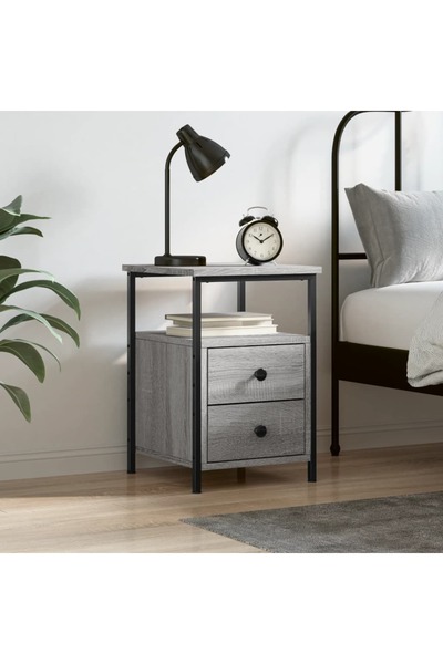 Concept Κομοδίνο, γκρι sonoma, 34x35,5x50 cm, σύνθετο ξύλο