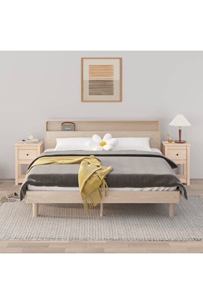 Concept Noptiere, 2 buc., 40x35x61,5 cm, lemn masiv de pin