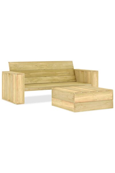 Concept Σετ επίπλων κήπου, 2 τεμάχια, από επεξεργασμένο ξύλο πεύκου