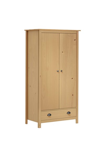 Concept Șifonier cu 2 uși Hill Range, 89 x 50 x 170 cm, lemn masiv pin