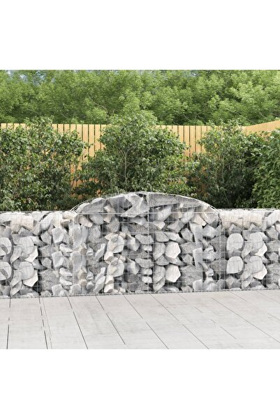 Concept Coșuri gabion arcuite 7 buc, 300x50x80/100 cm, fier galvanizat