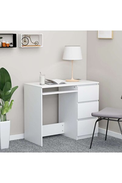 Concept Γραφείο, λευκό, 90 x 45 x 76 cm, μοριοσανίδα