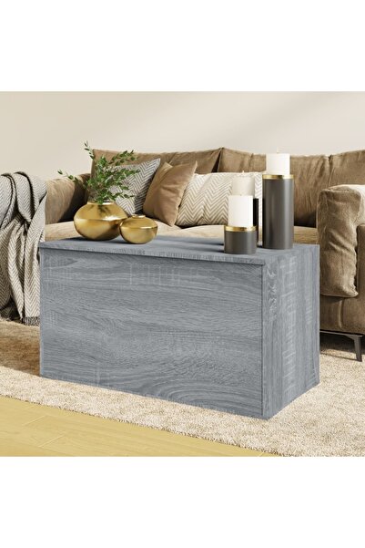 Concept Cufăr de depozitare, gri sonoma, 84x42x46 cm, lemn compozit