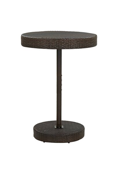 Concept Τραπέζι κήπου, καφέ, 75,5 x 106 εκ., πολυρατάν