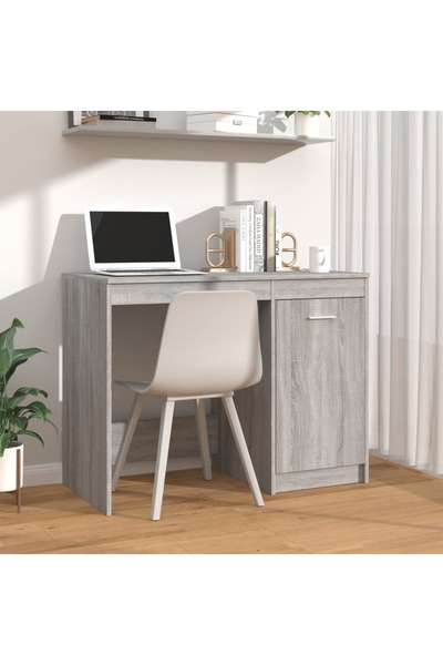 Concept Birou, gri sonoma, 100x50x76 cm, lemn prelucrat